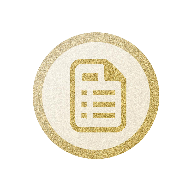 gouden logo van icon shop